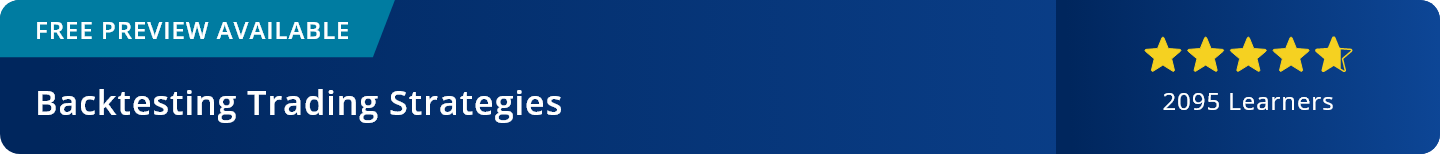 Backtesting Trading Strategies Course